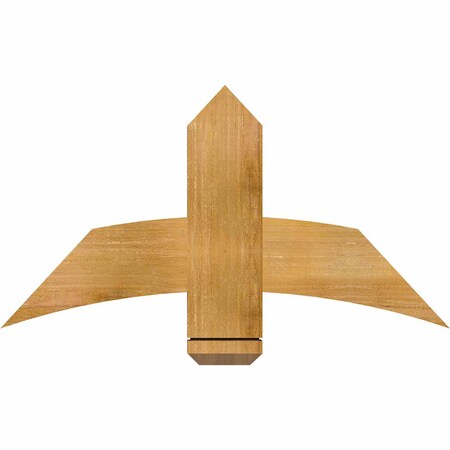 Ekena Millwork Bellingham Rough Sawn Timber Gable Bracket, Western Red Cedar, 36"W x 19"H x 2"D x 6"F, 13/12 Pitch GBW036X19X0206BEL00RWR